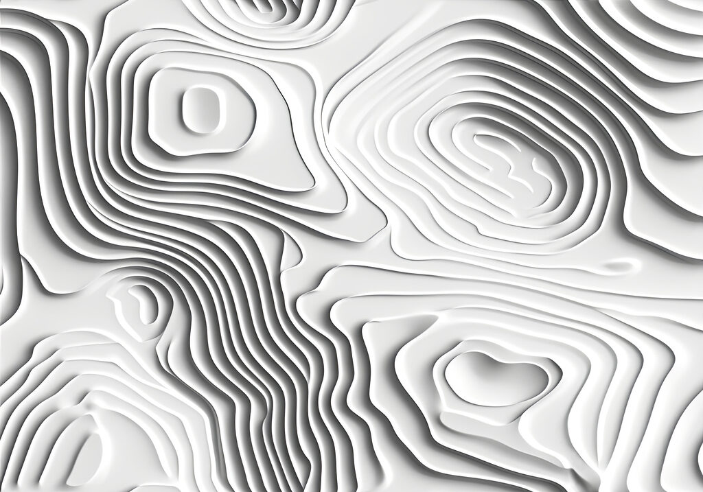 Surface blanche avec des lignes et des formes Surface blanche avec des lignes et des formes
