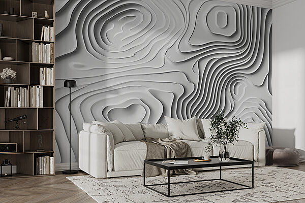 Surface blanche avec des lignes et des formes Surface blanche avec des lignes et des formes