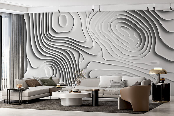 Surface blanche avec des lignes et des formes Surface blanche avec des lignes et des formes