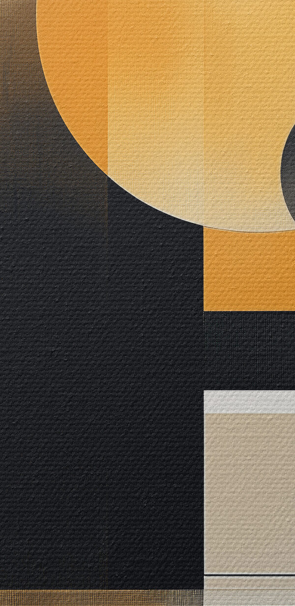 Formes géométriques noires et orange Formes géométriques noires et orange