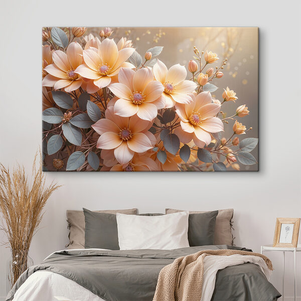 Groupe de fleurs avec feuilles Groupe de fleurs avec feuilles