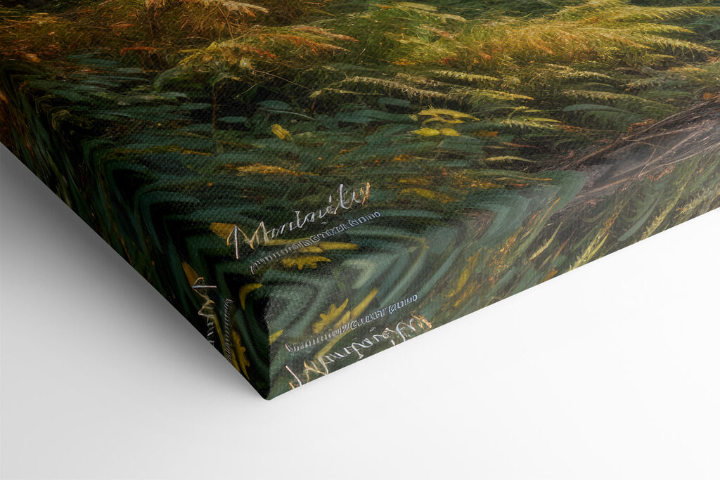 Road through a forest with yellow leaves