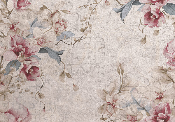 Gros plan d'un motif floral w08149p 600x420 - Gros plan d'un motif floral