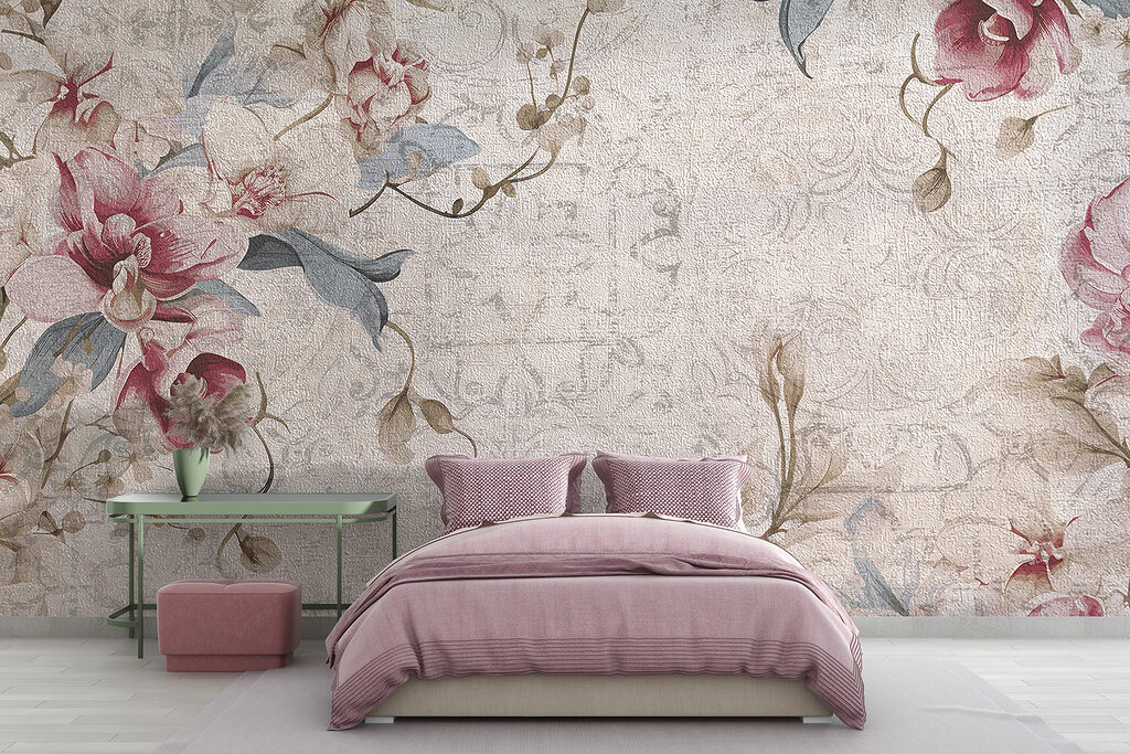 Gros plan d'un motif floral w08149pib1r 1024x683 - Gros plan d'un motif floral