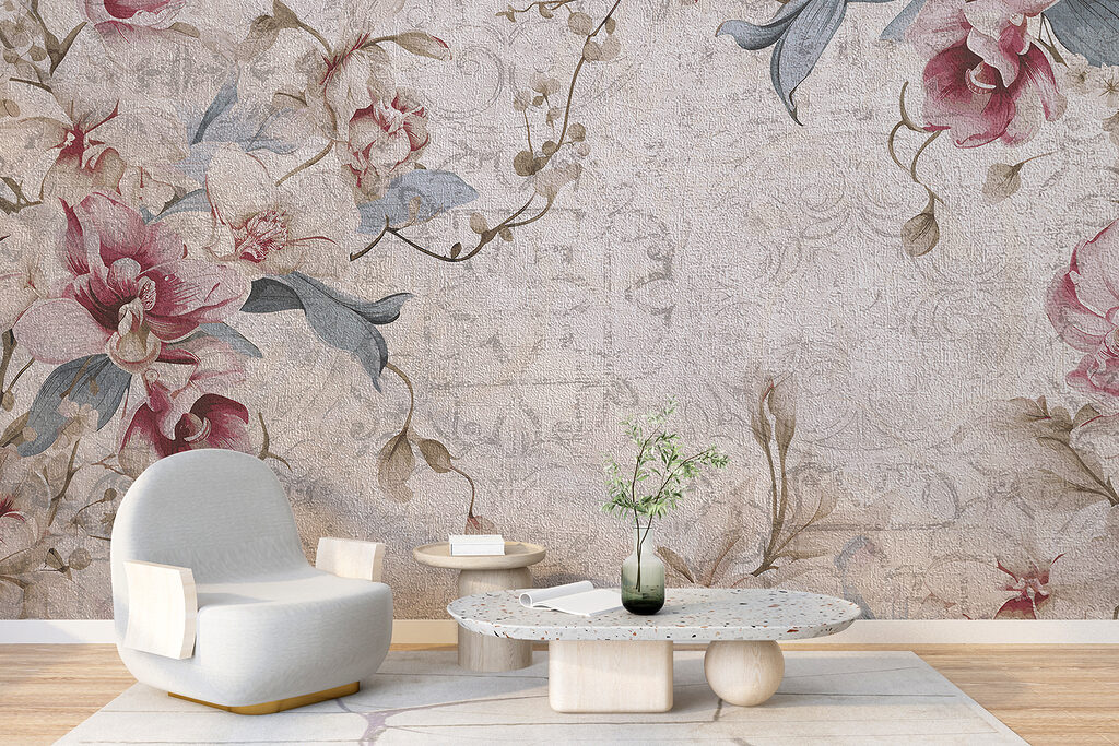 Gros plan d'un motif floral w08149pig17r 1024x683 - Gros plan d'un motif floral