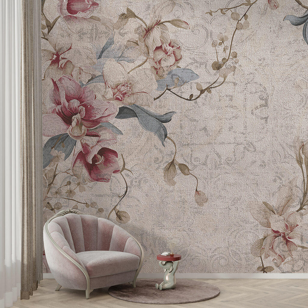 Gros plan d'un motif floral w08149pig1ms 1024x1024 - Gros plan d'un motif floral