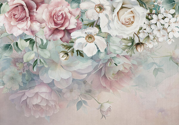 Peinture de fleurs sur une surface Peinture de fleurs sur une surface
