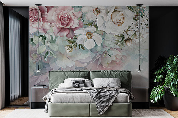 Peinture de fleurs sur une surface Peinture de fleurs sur une surface