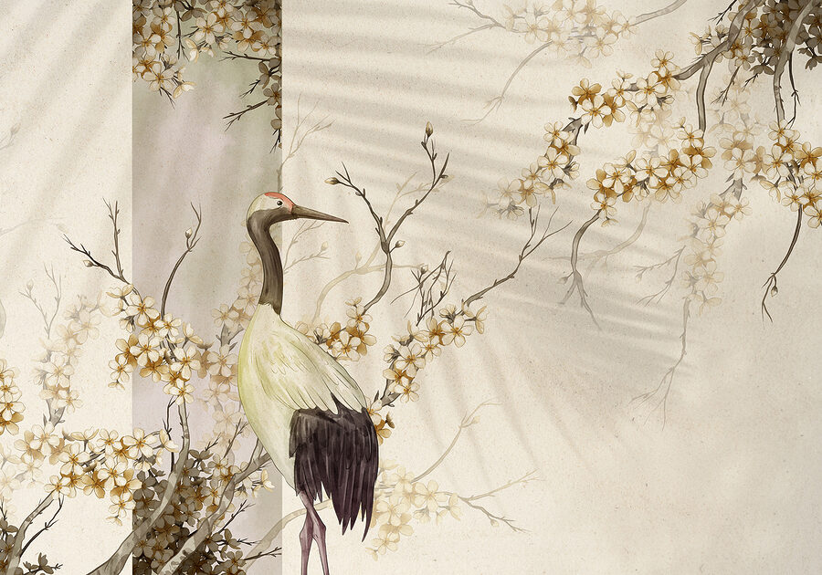 Oiseau debout sur une branche Oiseau debout sur une branche