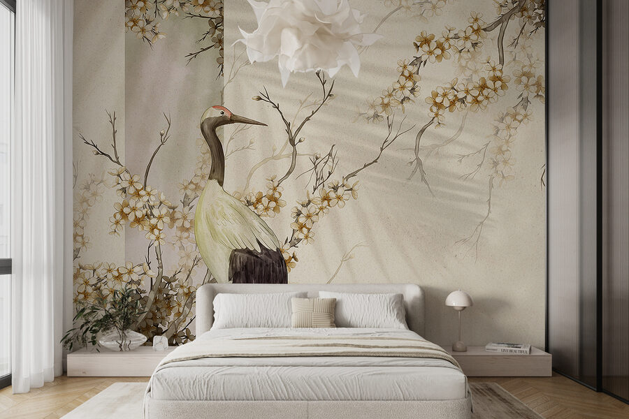 Oiseau debout sur une branche Oiseau debout sur une branche