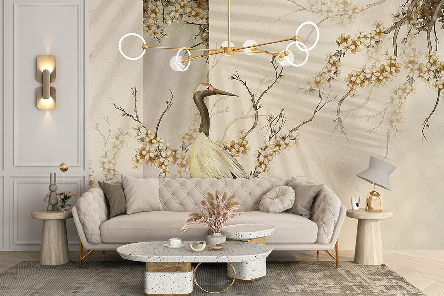 Oiseau debout sur une branche Oiseau debout sur une branche