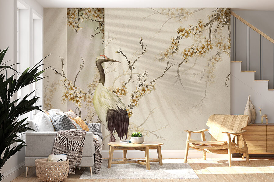 Oiseau debout sur une branche Oiseau debout sur une branche