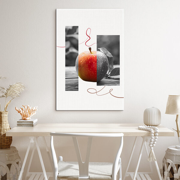 Pomme rouge et grise Pomme rouge et grise