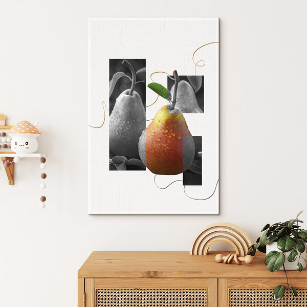 Poire avec gouttes d'eau Poire avec gouttes d'eau