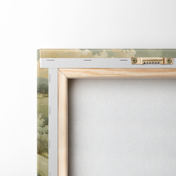 Peinture d'une maison sur une colline Peinture d'une maison sur une colline