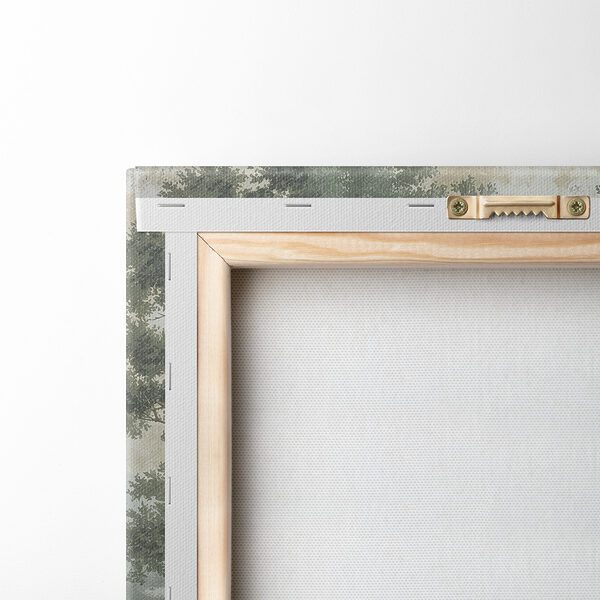 Peinture d'arbres sur une colline Peinture d'arbres sur une colline