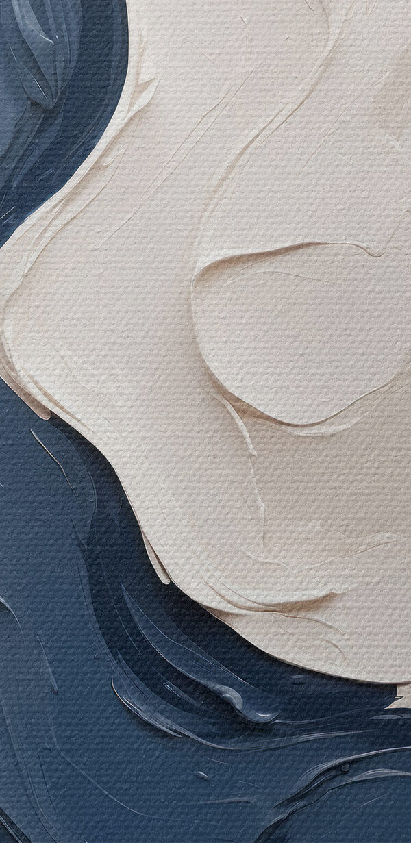 Peinture bleue et blanche Peinture bleue et blanche