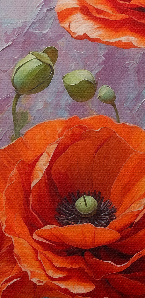 Peinture de fleurs rouges Peinture de fleurs rouges