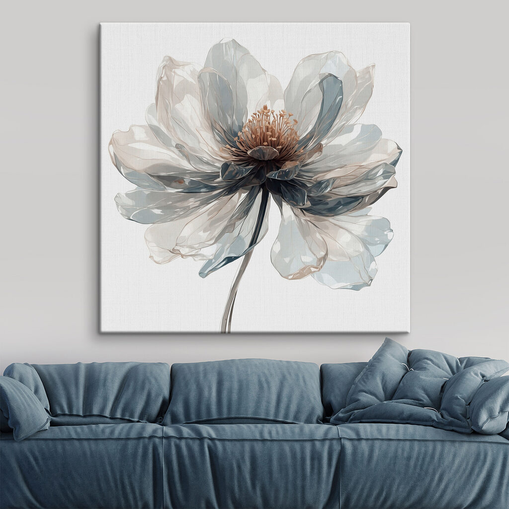 Delicate flower in soft colors
