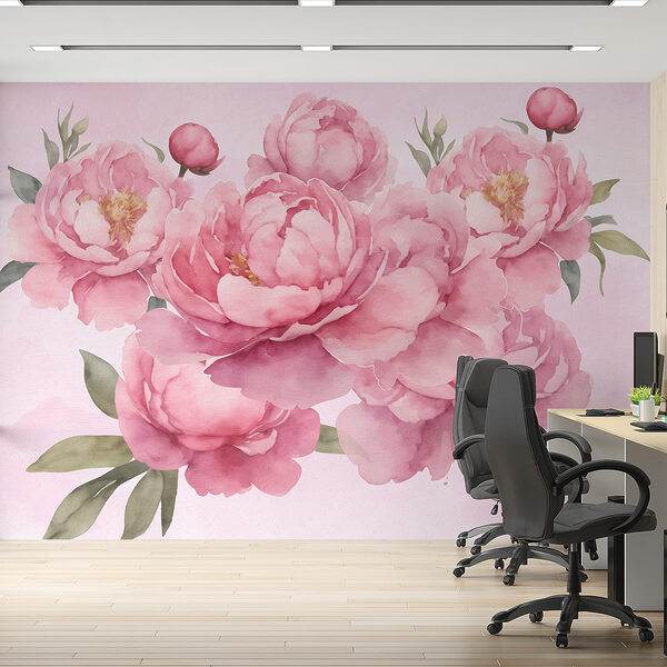 Groupe de fleurs roses Groupe de fleurs roses