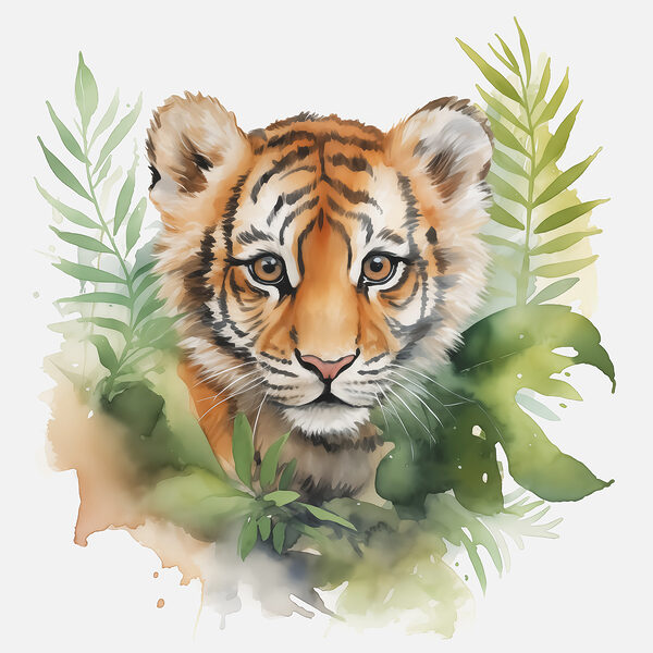 Tigre dans la jungle Tigre dans la jungle
