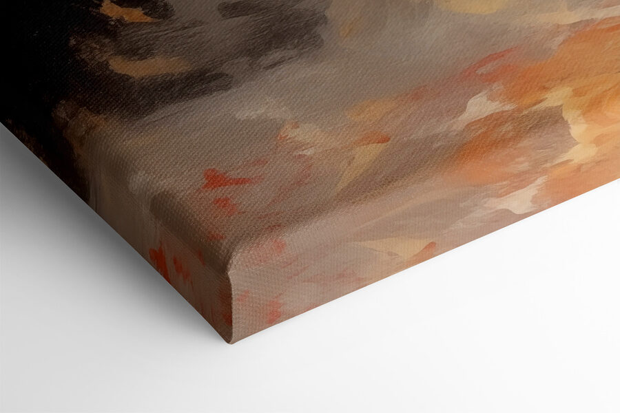 Peinture de mains tenant une boule de pain