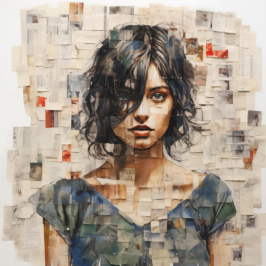 Peinture d'une femme