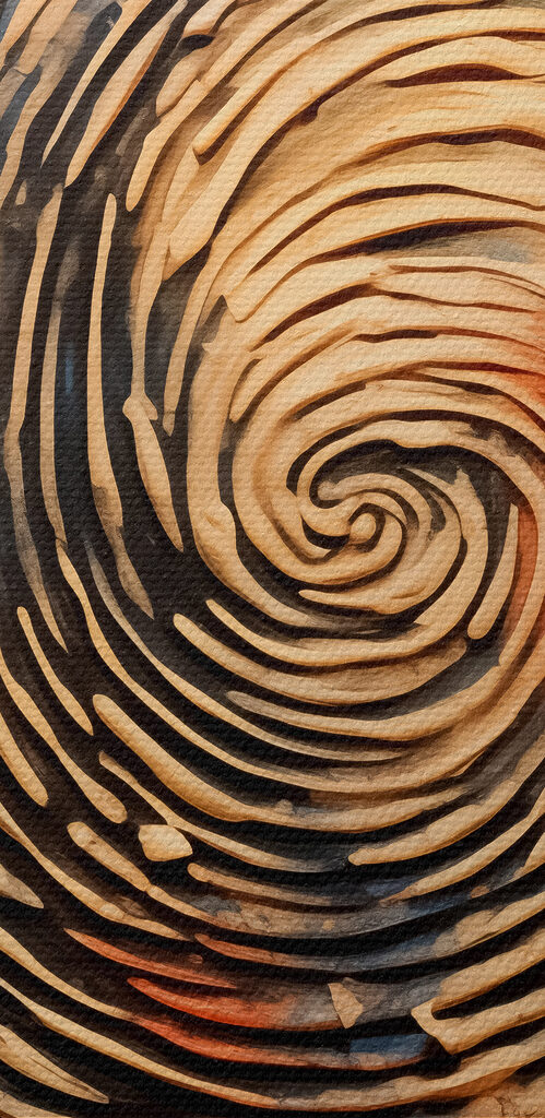 Painting of a spiral Painting of a spiral