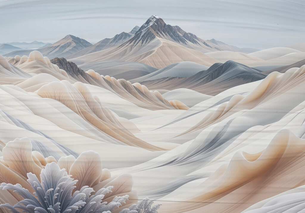 Paysage de montagnes et de neige Paysage de montagnes et de neige