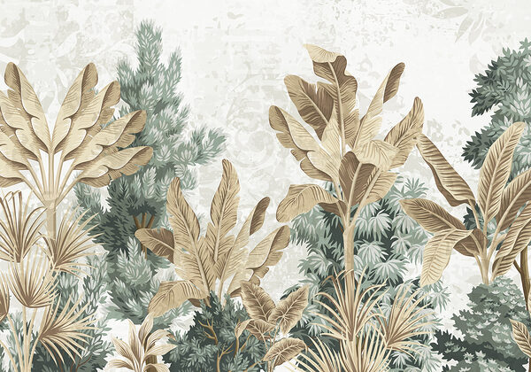 Papier peint avec une variété de plantes Papier peint avec une variété de plantes