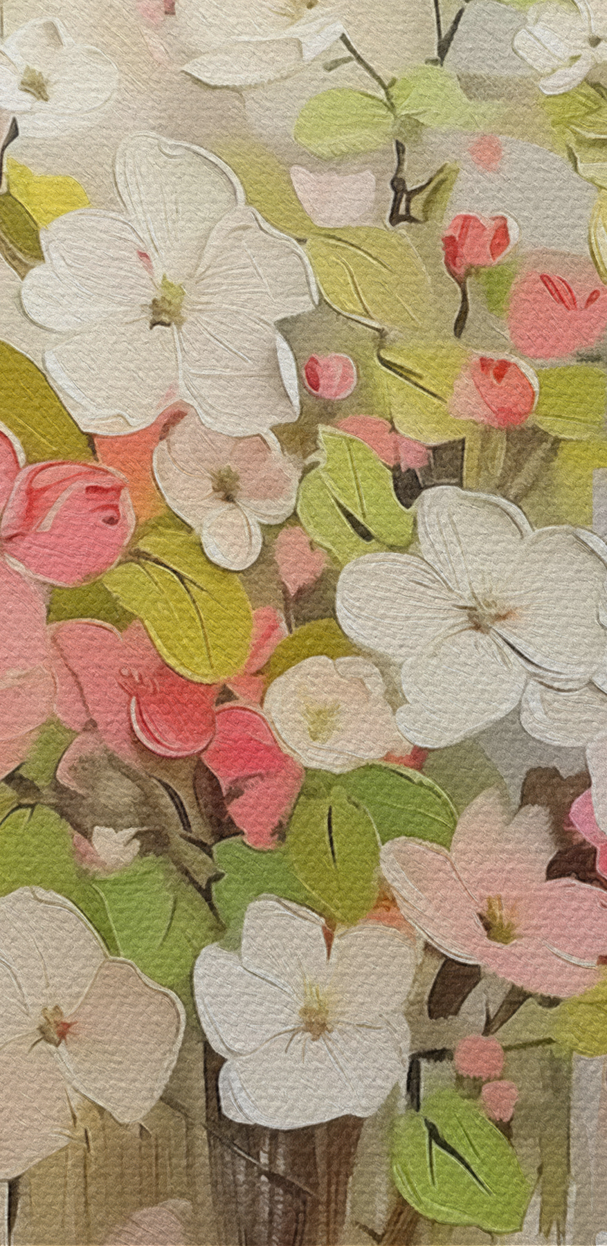 Peinture de fleurs dans un vase