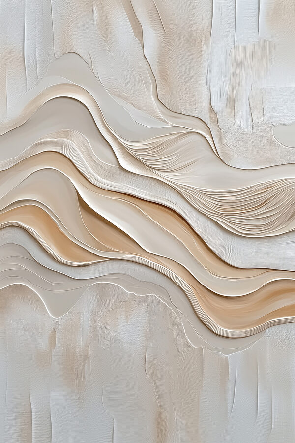 Lignes ondulées blanches et brunes Lignes ondulées blanches et brunes