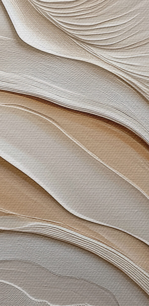 Lignes ondulées blanches et brunes Lignes ondulées blanches et brunes