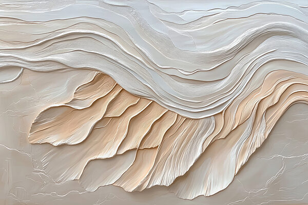White and brown wavy pattern White and brown wavy pattern