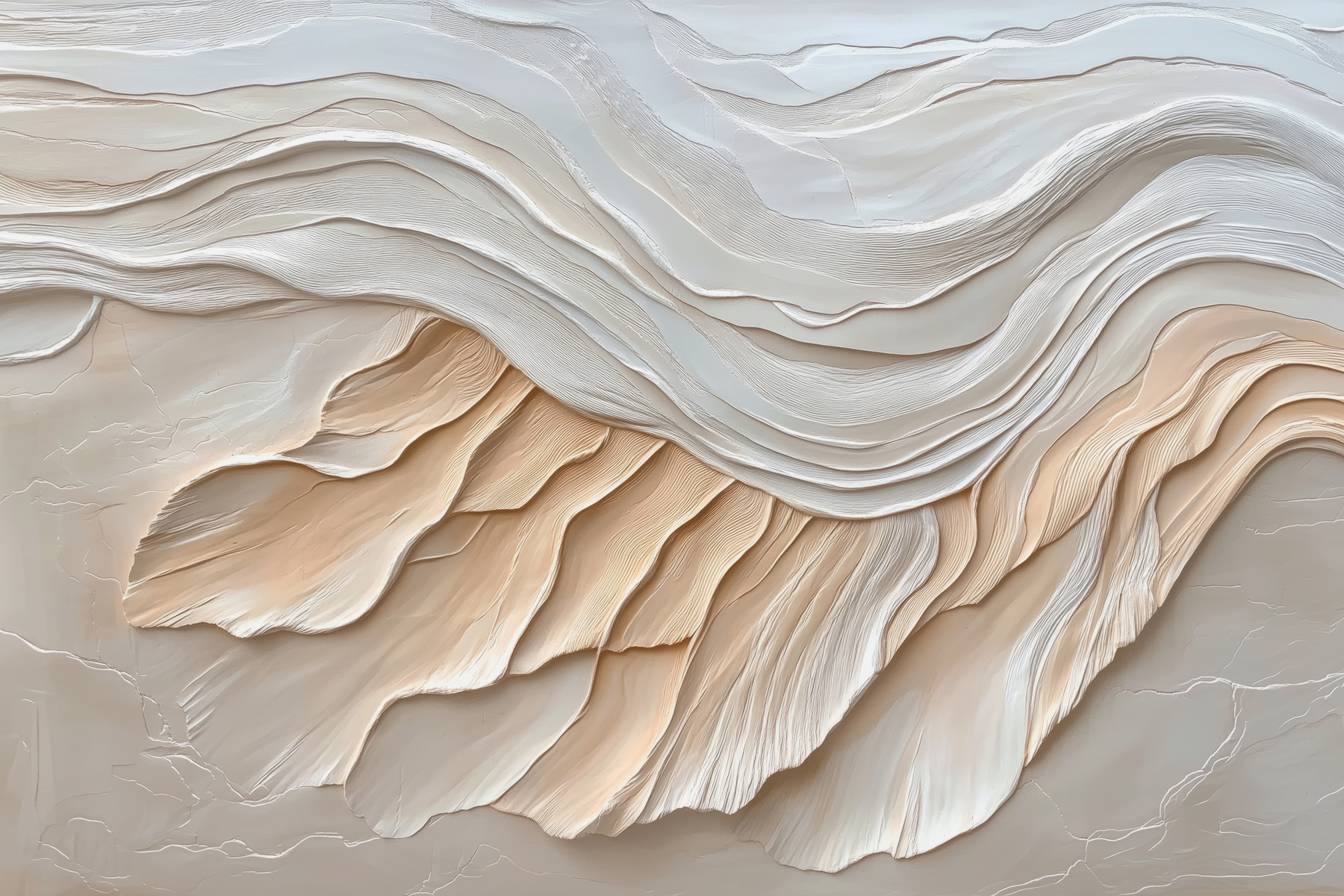 White and brown wavy pattern
