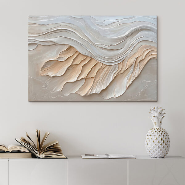 White and brown wavy pattern White and brown wavy pattern