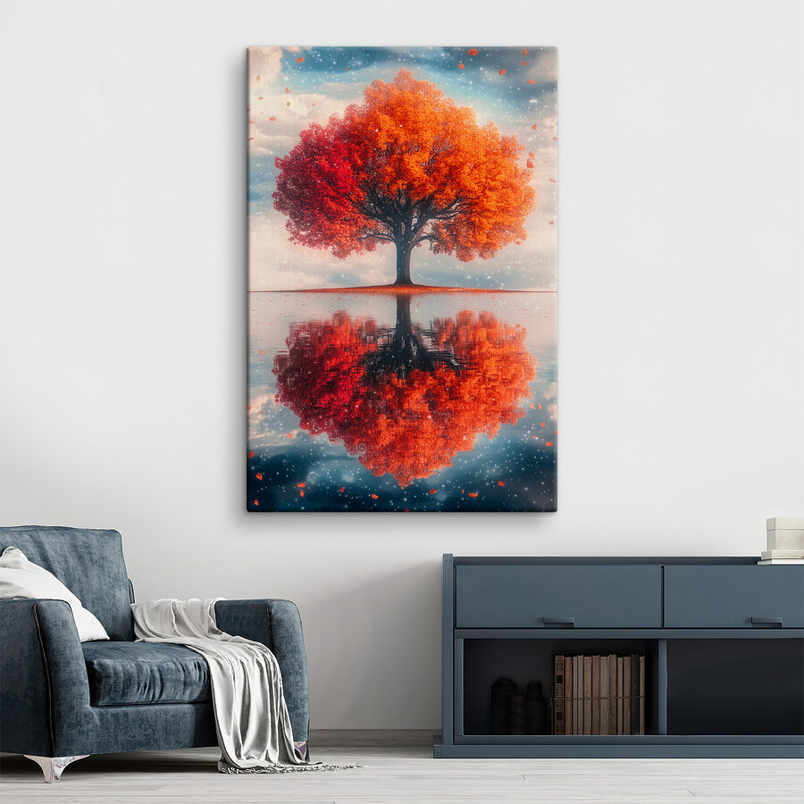 Arbre avec des feuilles d'oranger