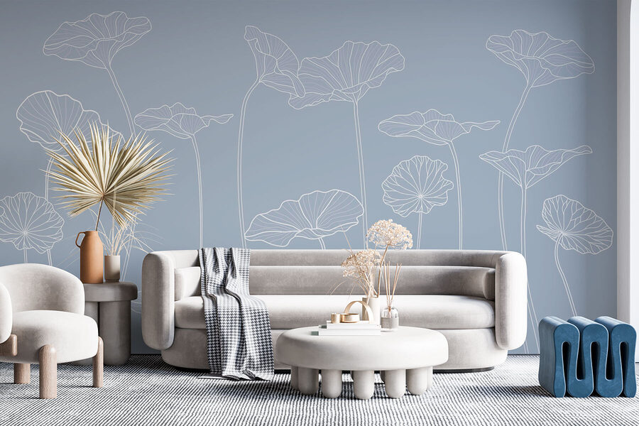 Dessin au trait de fleurs