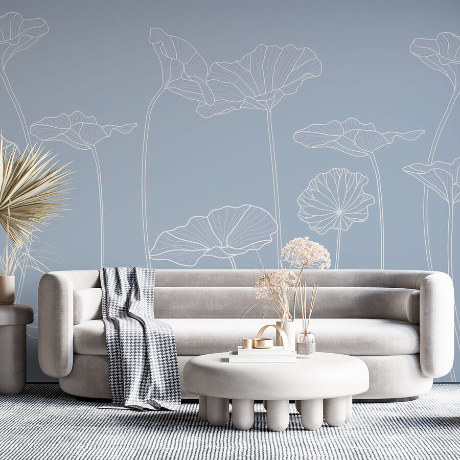 Dessin au trait de fleurs