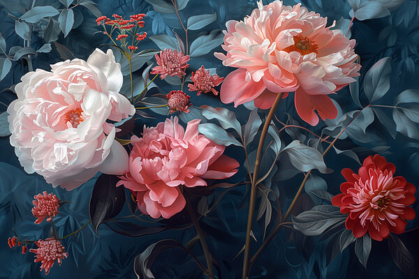 Groupe de fleurs sur une plante Groupe de fleurs sur une plante