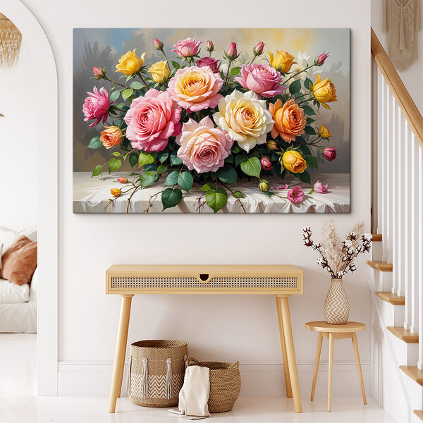 Bouquet de fleurs sur une table Bouquet de fleurs sur une table
