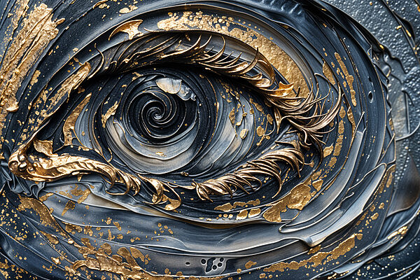 Gros plan sur une peinture Gros plan sur une peinture