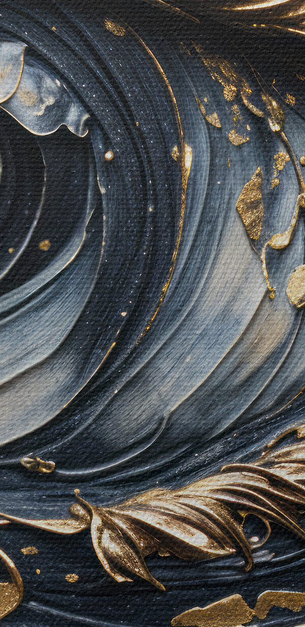 Gros plan sur une peinture Gros plan sur une peinture