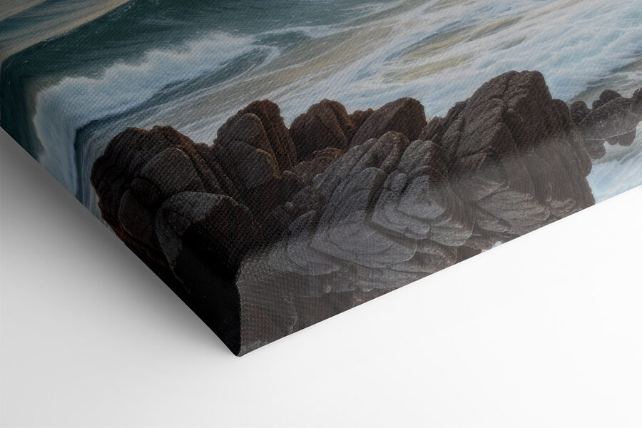 Vagues s'écrasant sur une plage Vagues s'écrasant sur une plage