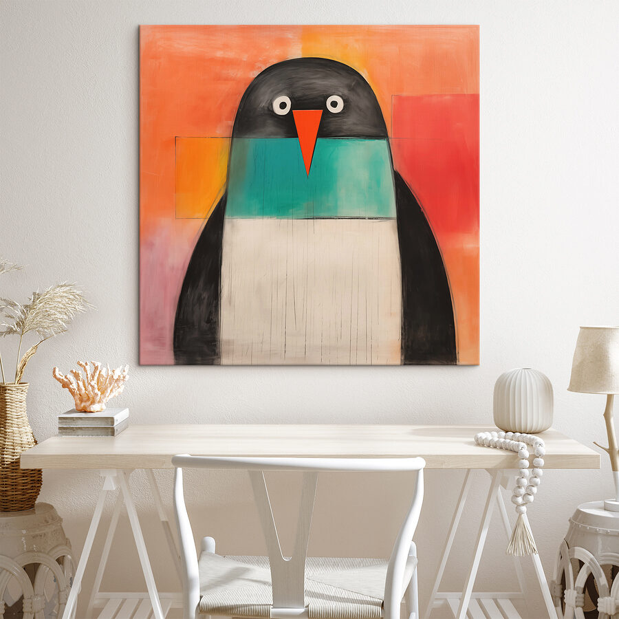 Peinture d'un pingouin Peinture d'un pingouin