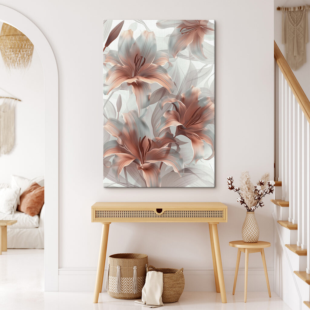 Elegant blooms in soft hues Elegant blooms in soft hues