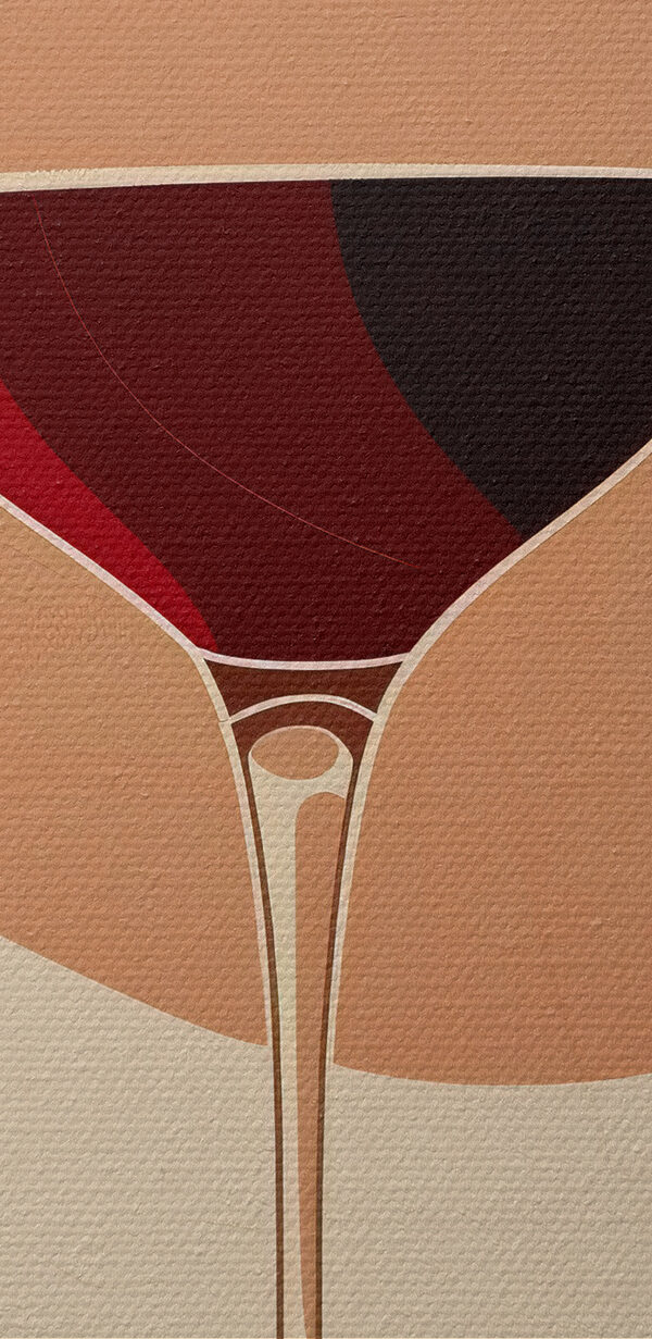 Verre de vin contenant un liquide rouge Verre de vin contenant un liquide rouge