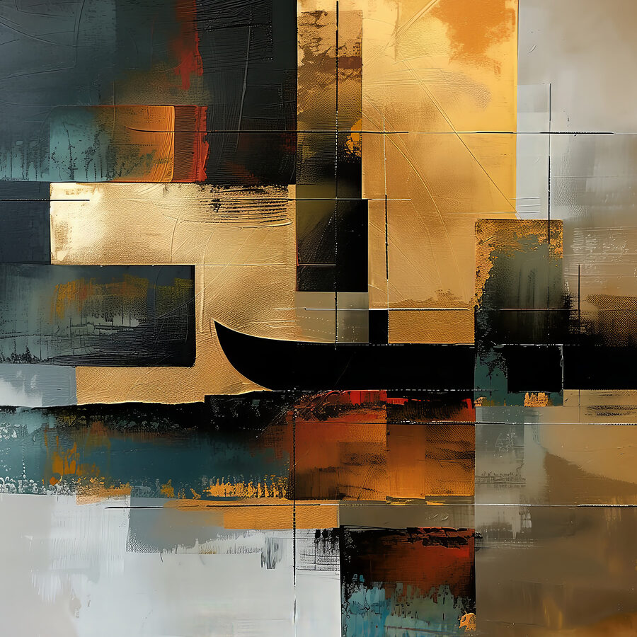 Peinture d'un bateau en différentes couleurs