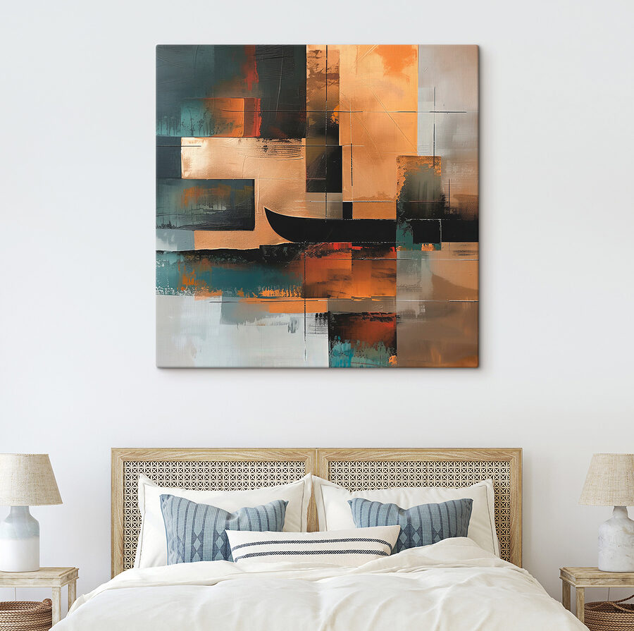 Peinture d'un bateau en différentes couleurs