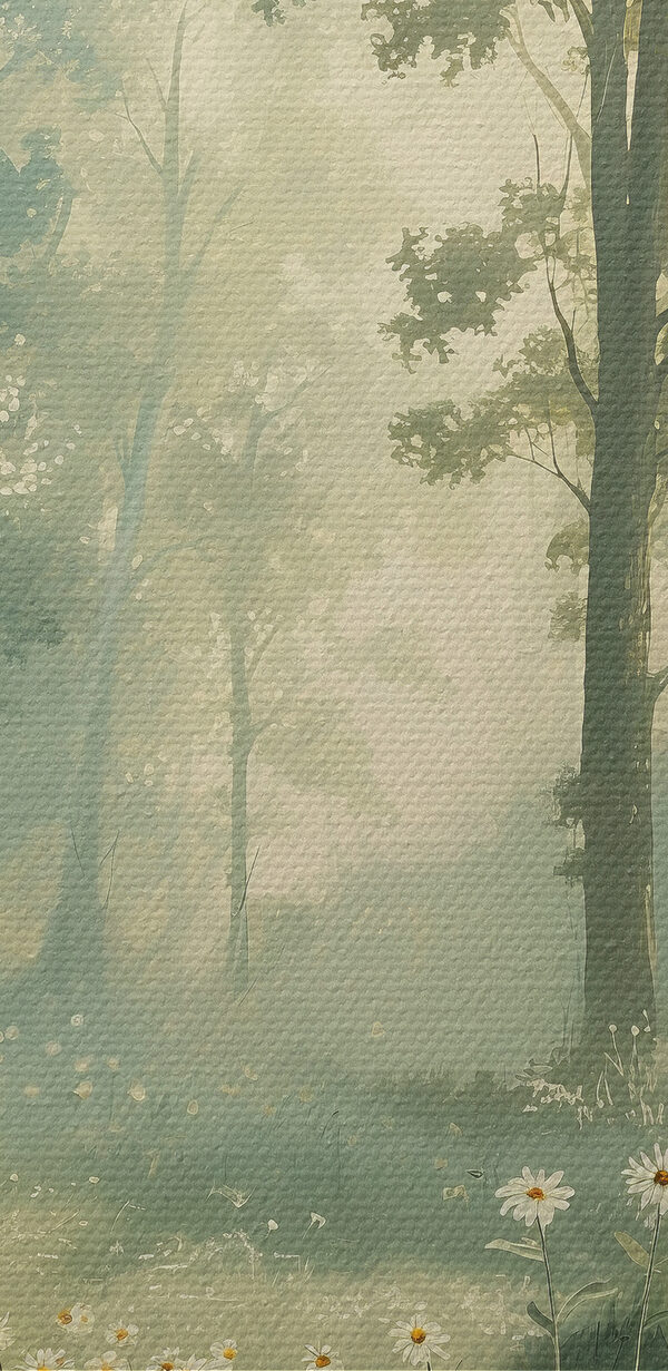Forêt avec fleurs et arbres Forêt avec fleurs et arbres
